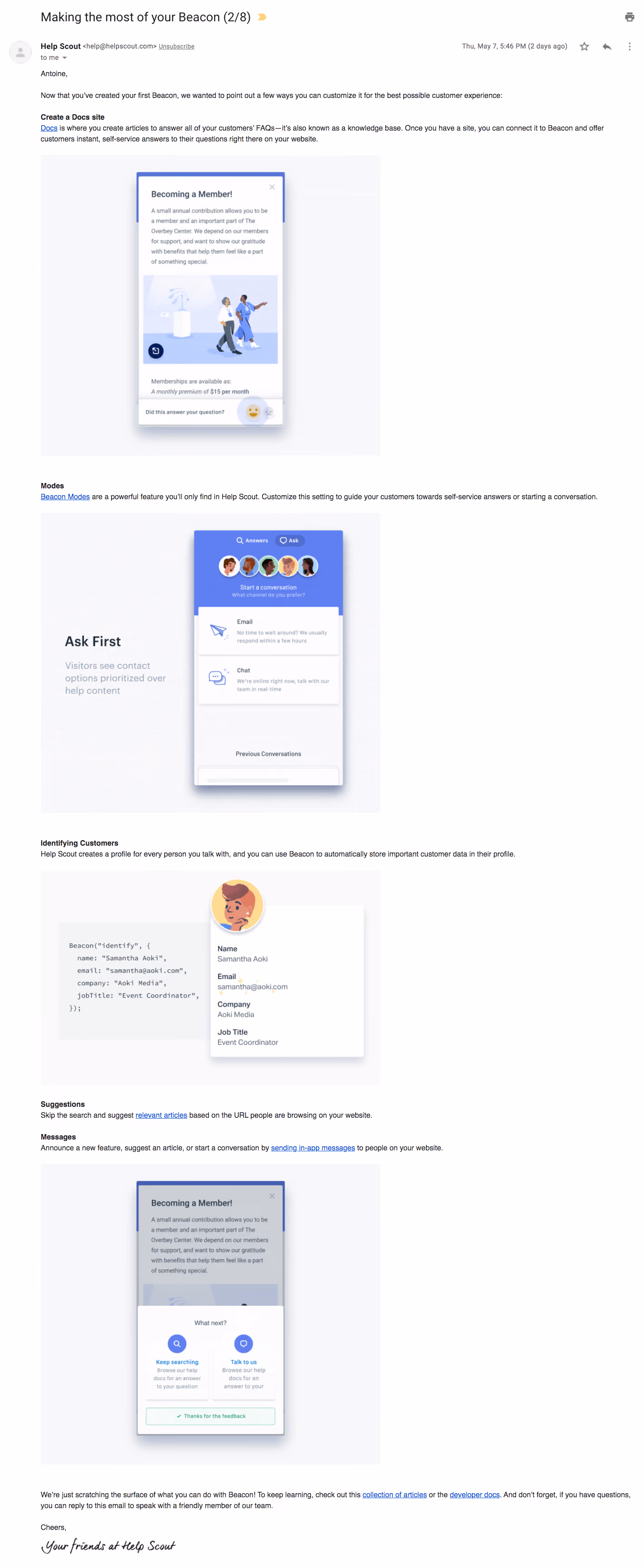 Help Scout Onboarding Emails