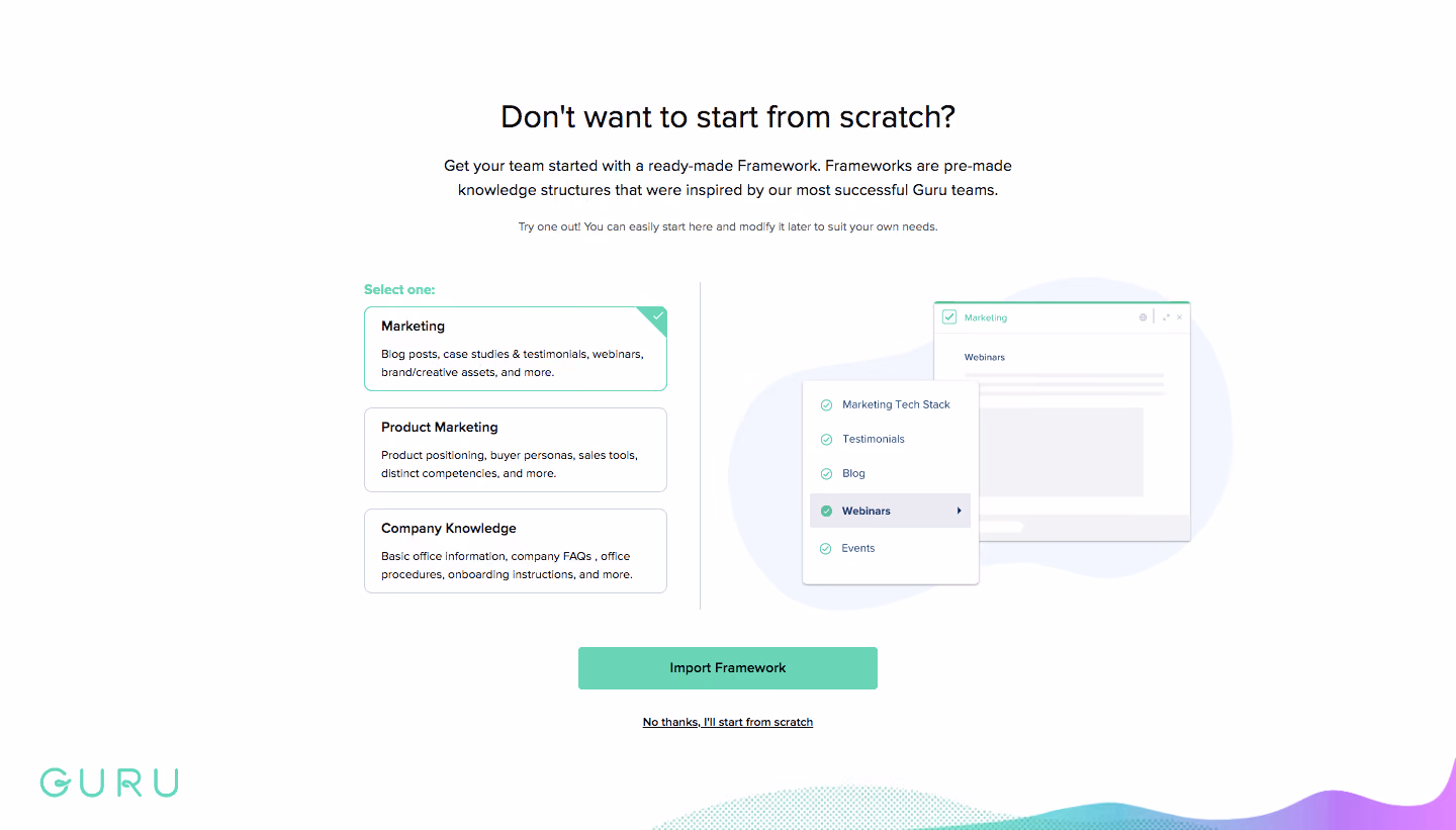 Guru Sign Up Flow