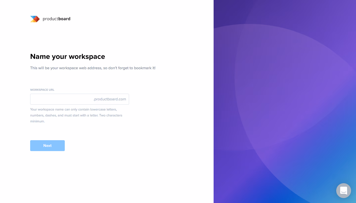ProductBoard Sign Up Flow