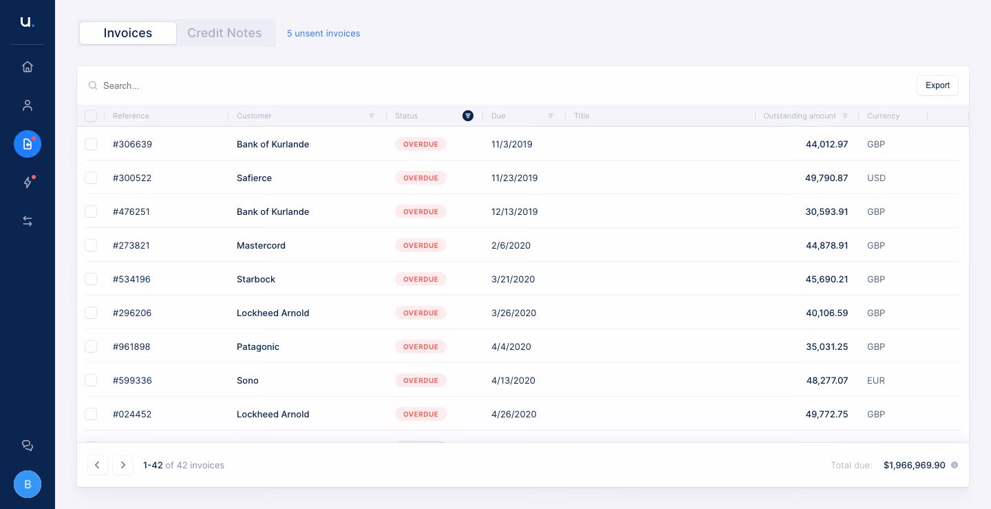 Upflow Dashboard