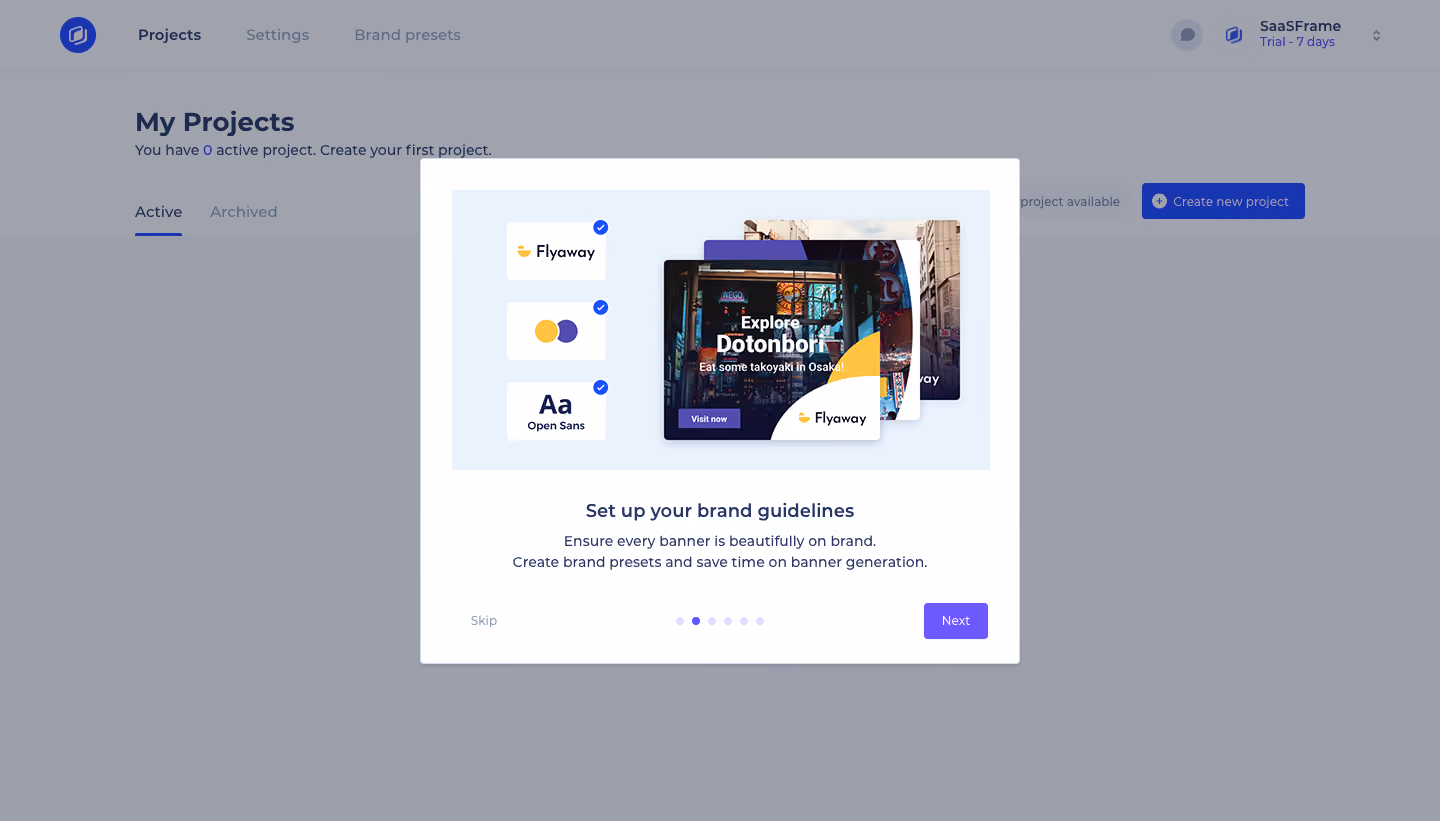 Abyssale User Onboarding