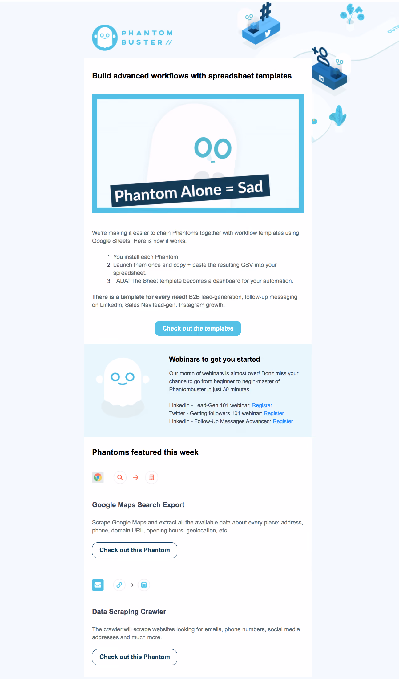 Phantombuster Newsletters