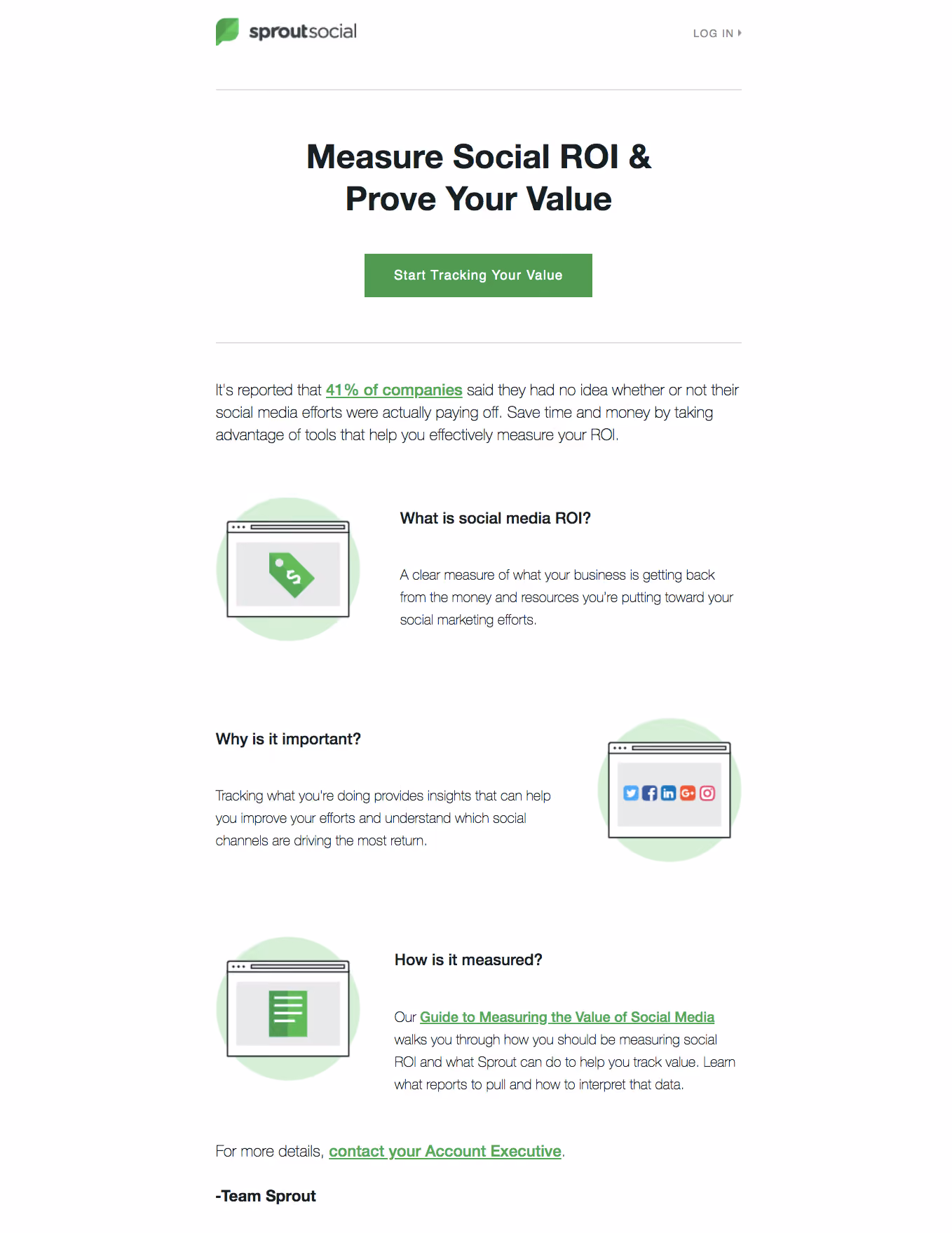 Sprout Social Onboarding Email Flow