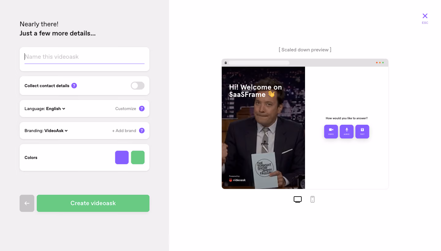 VideoAsk User Onboarding