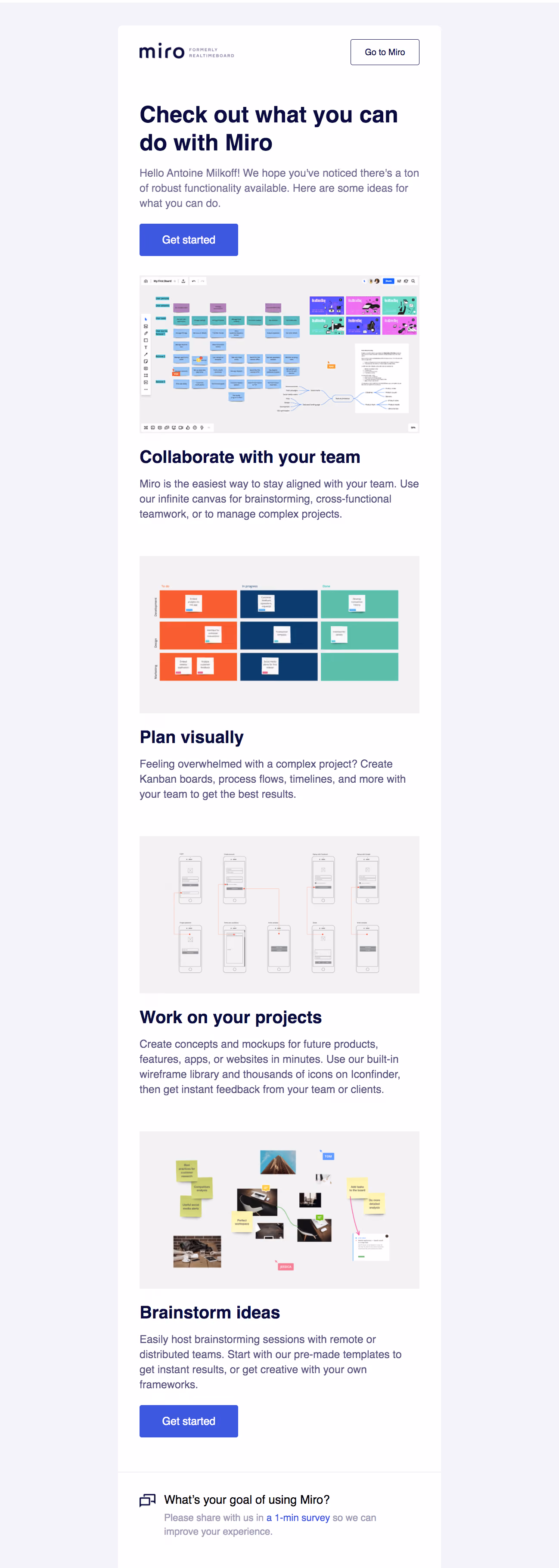 Miro Onboarding Emails