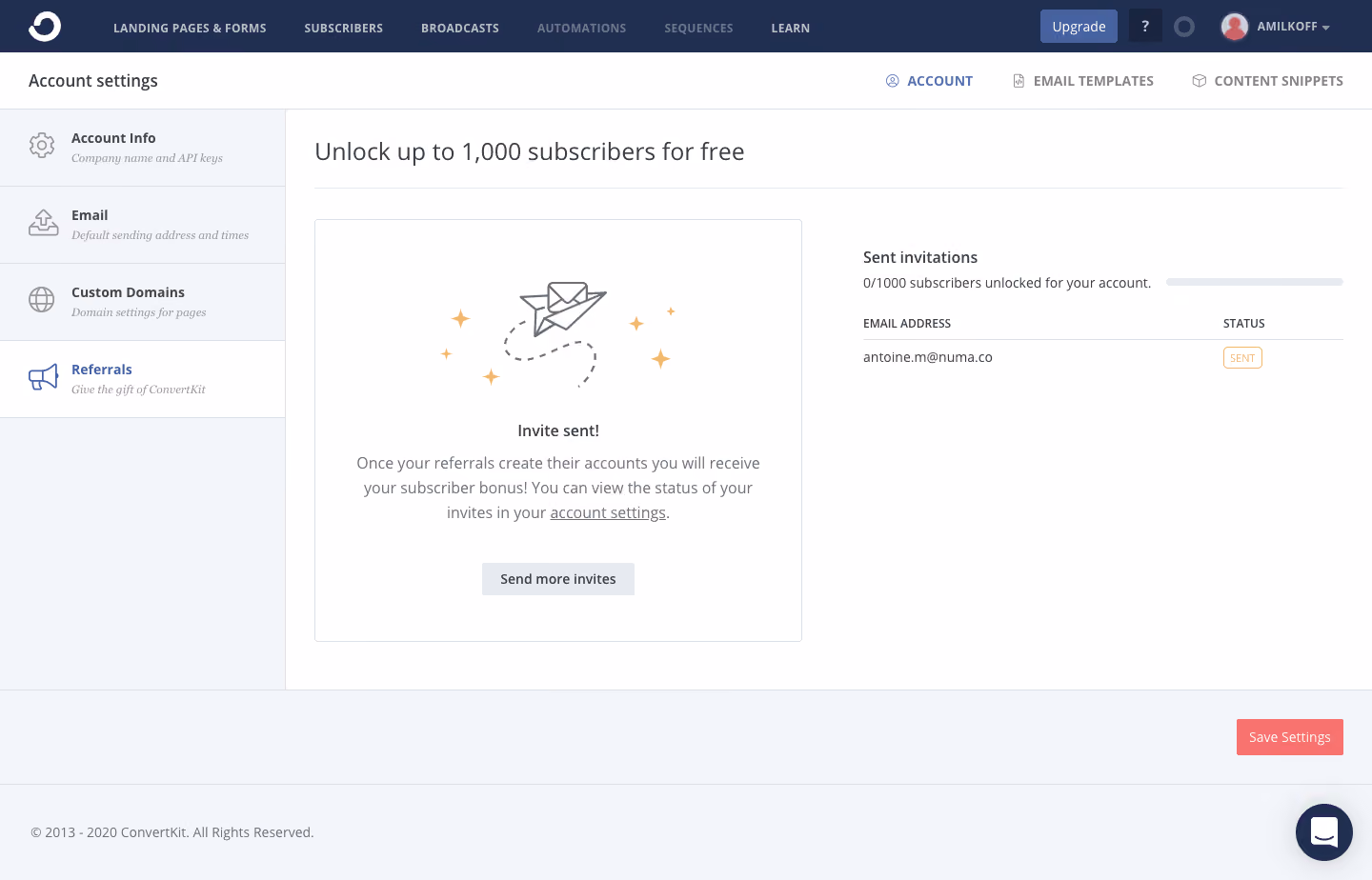 ConvertKit Referral Flow
