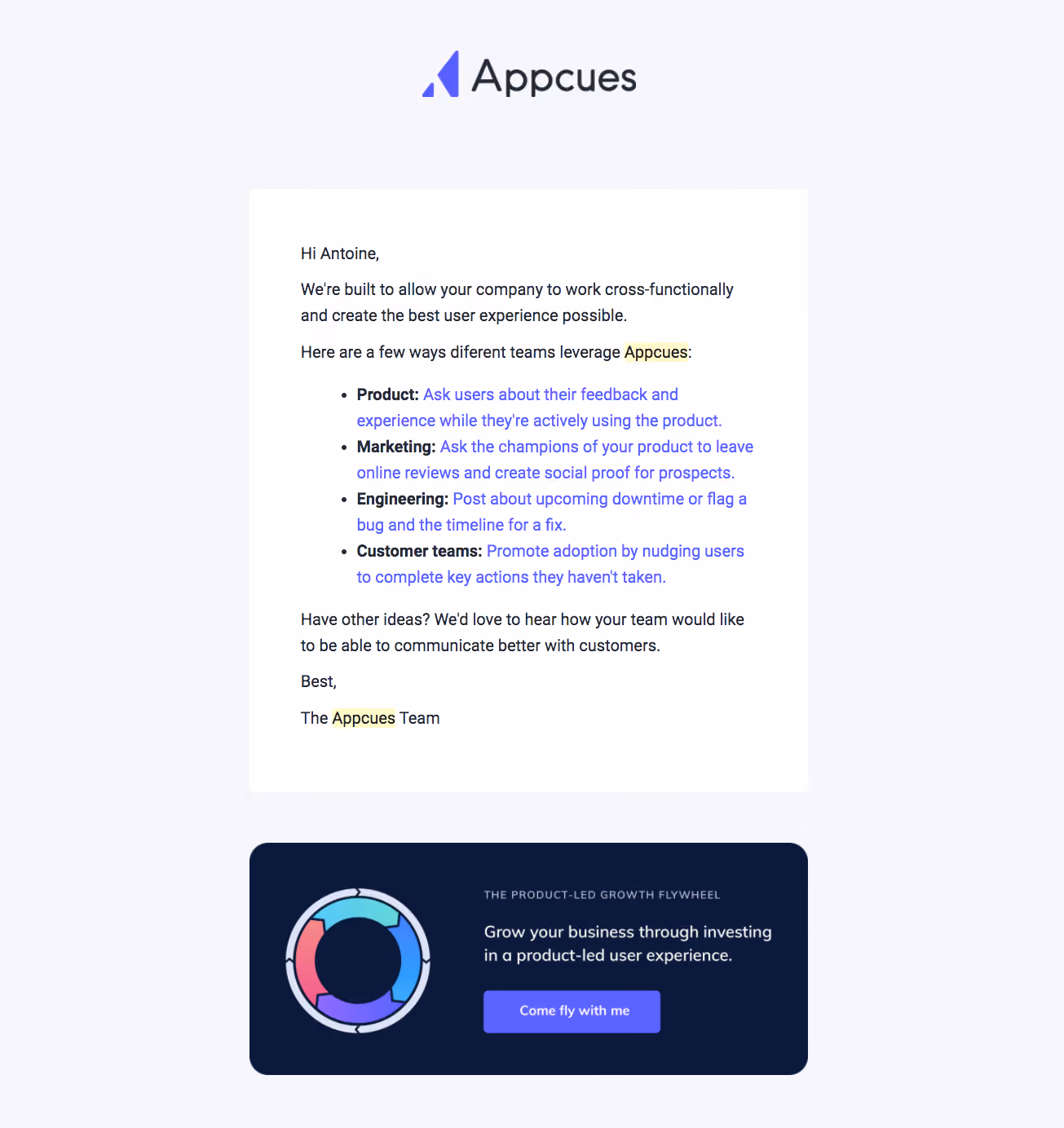 Appcues Onboarding Emails