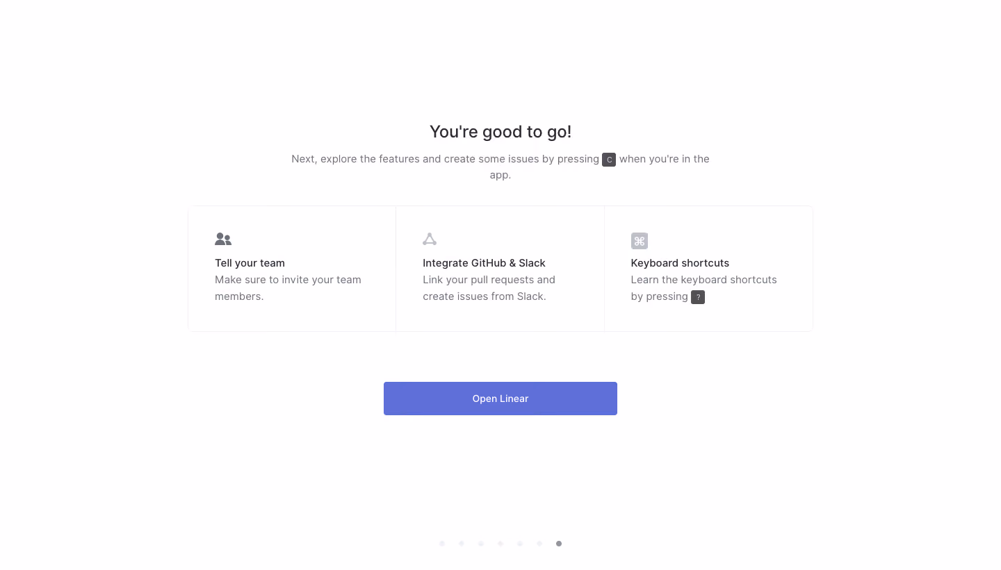 Linear Sign Up Flow