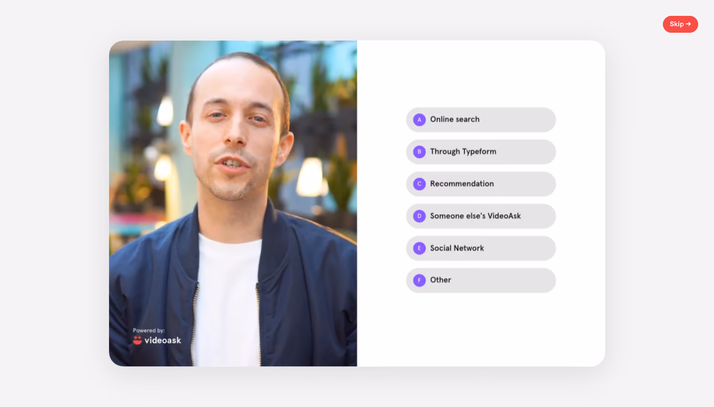 VideoAsk Sign Up Flow
