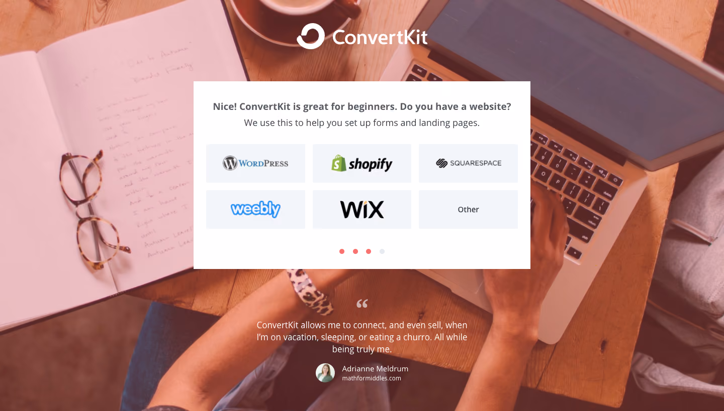 ConvertKit Sign Up Flow