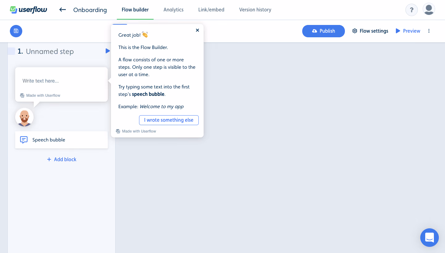 Userflow User Onboarding