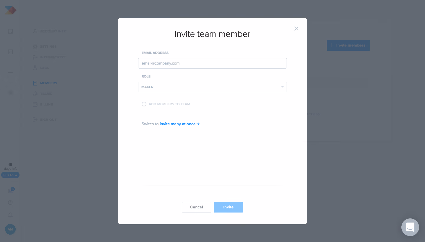 ProductBoard Invite Team Members