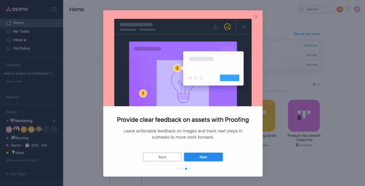 Asana User Onboarding