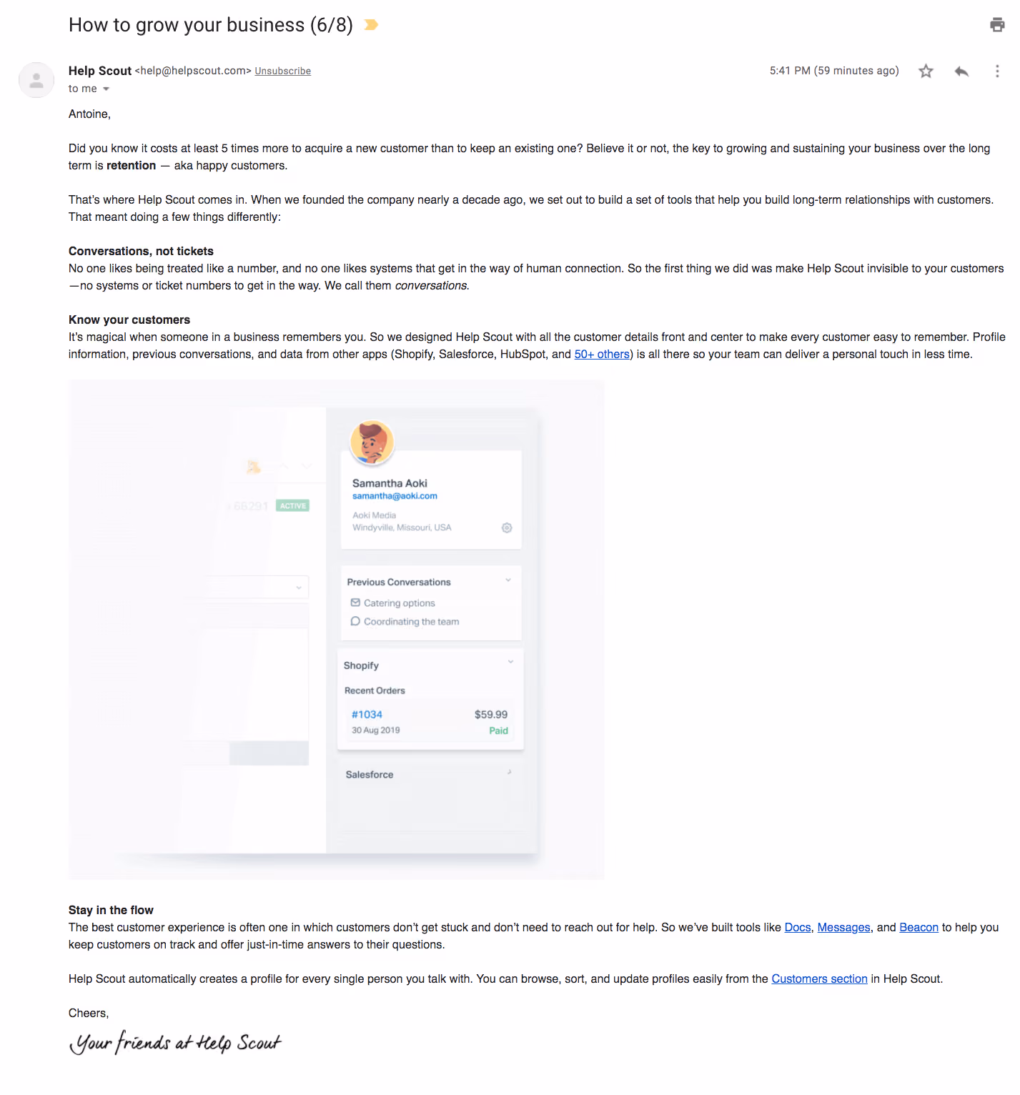 Help Scout Onboarding Emails
