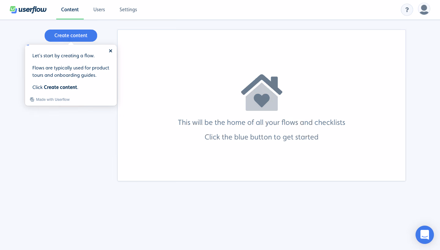 Userflow User Onboarding