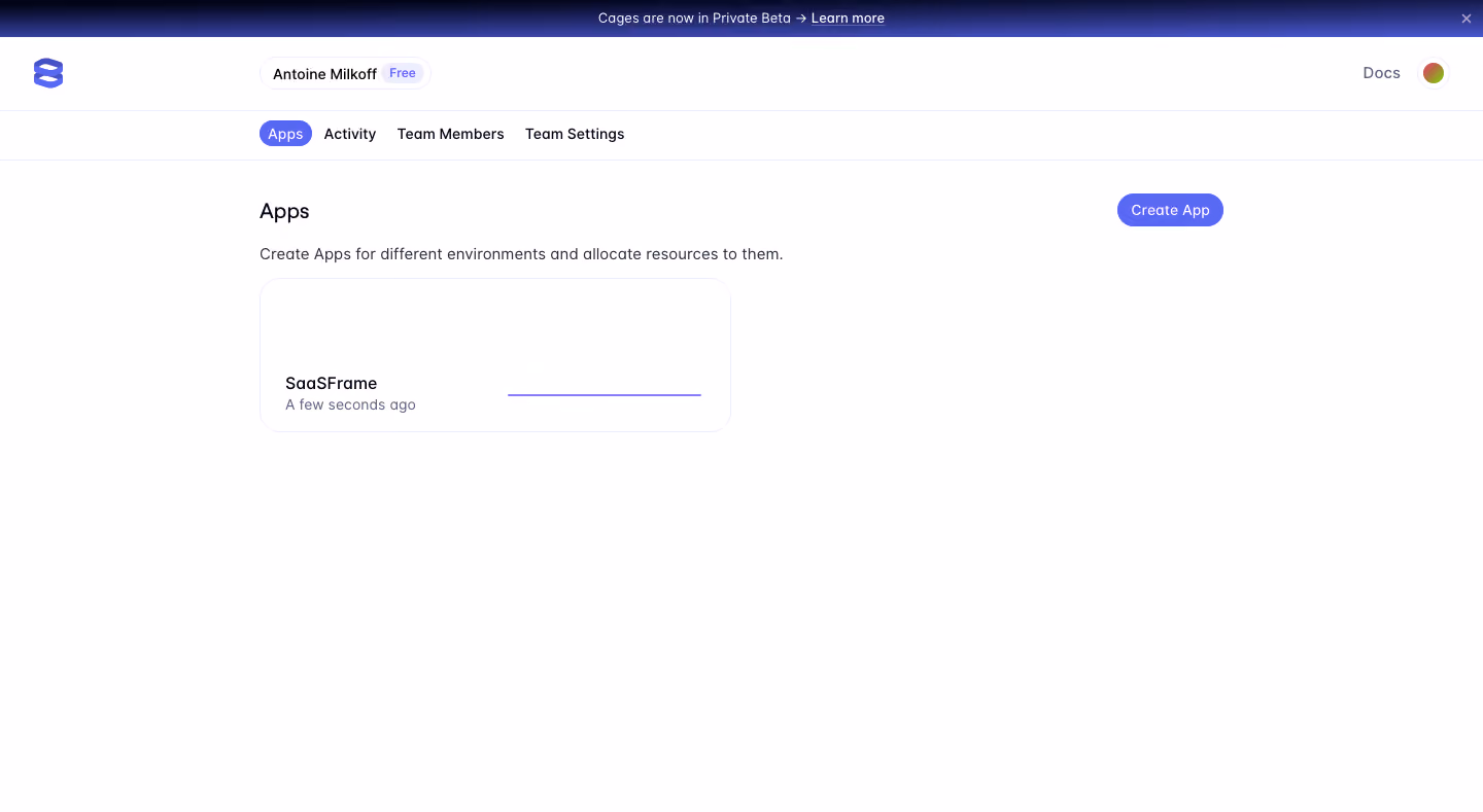 Evervault App created