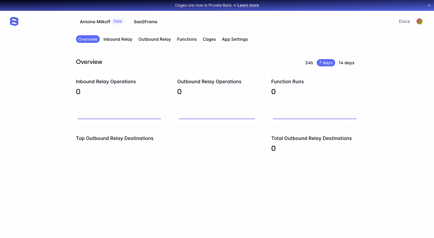 Evervault Dashboard