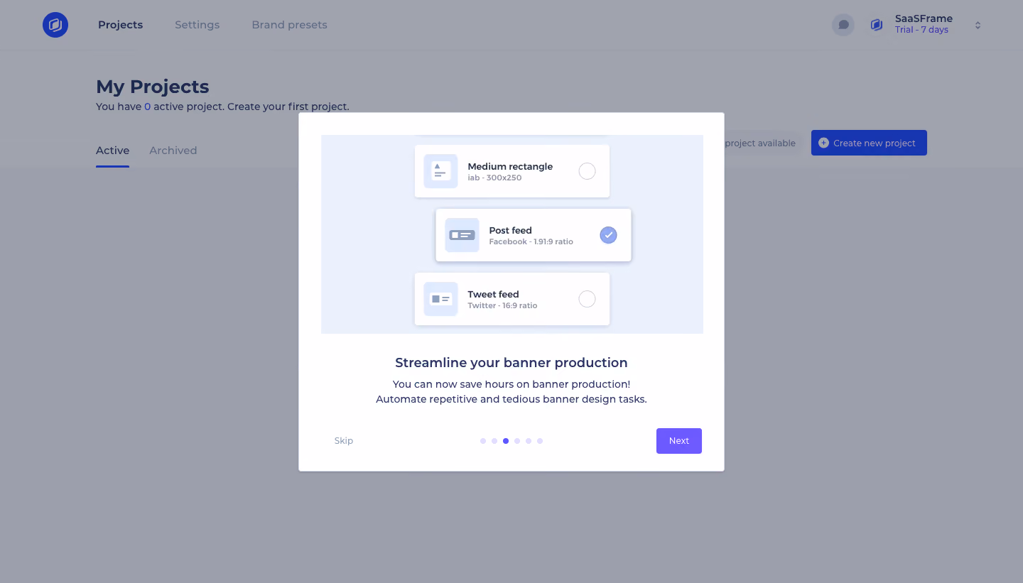 Abyssale User Onboarding