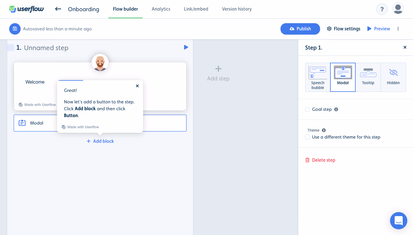 Userflow User Onboarding