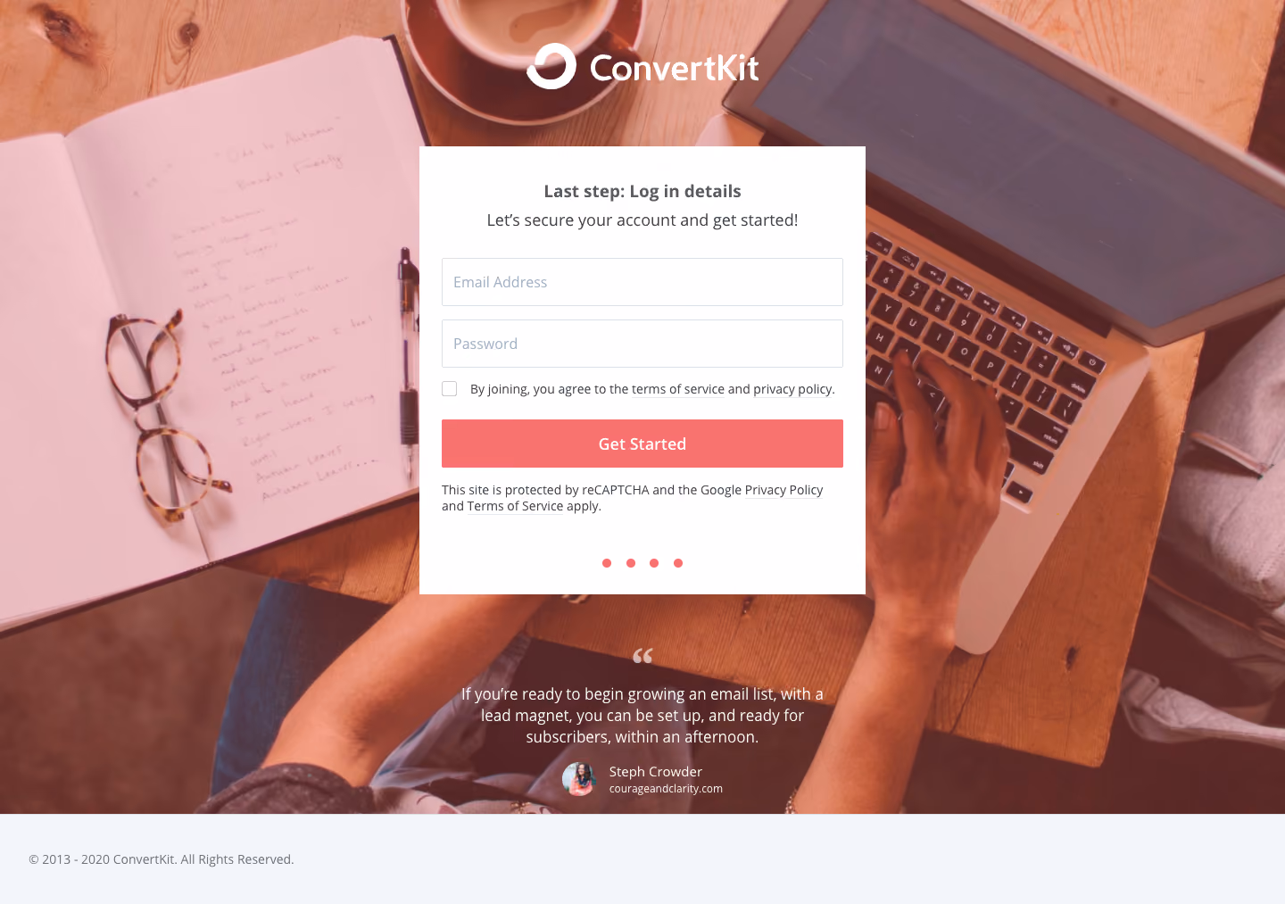 ConvertKit Sign Up Flow