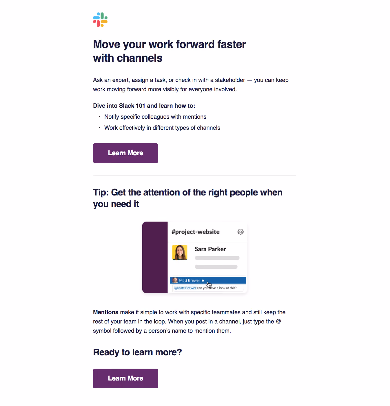 Slack Onboarding Email Flow