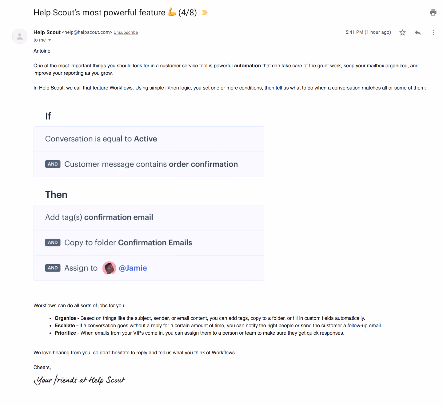 Help Scout Onboarding Emails