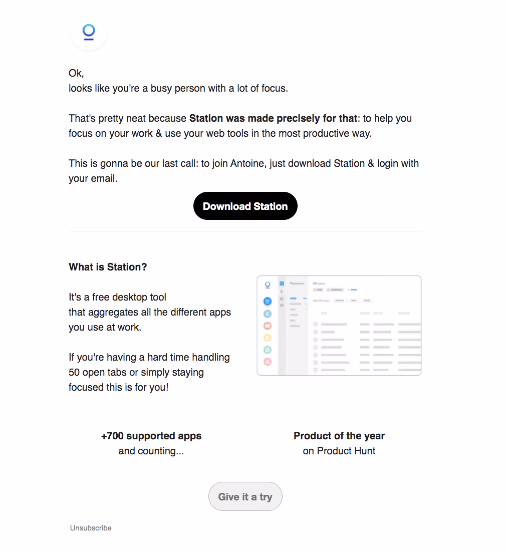 Station Invitation Emails