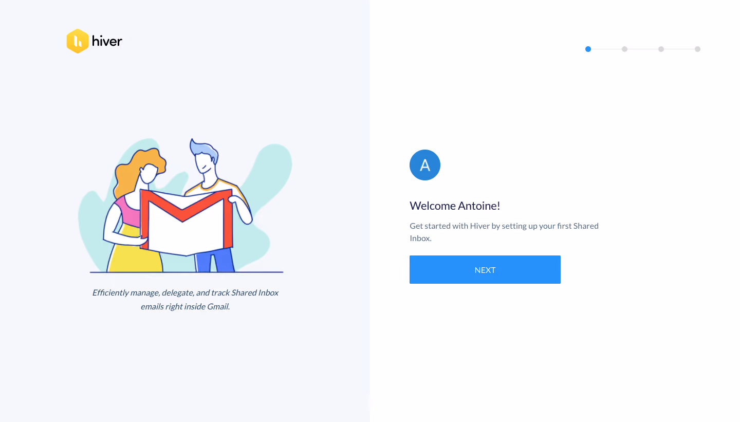 Hiver Sign Up Flow
