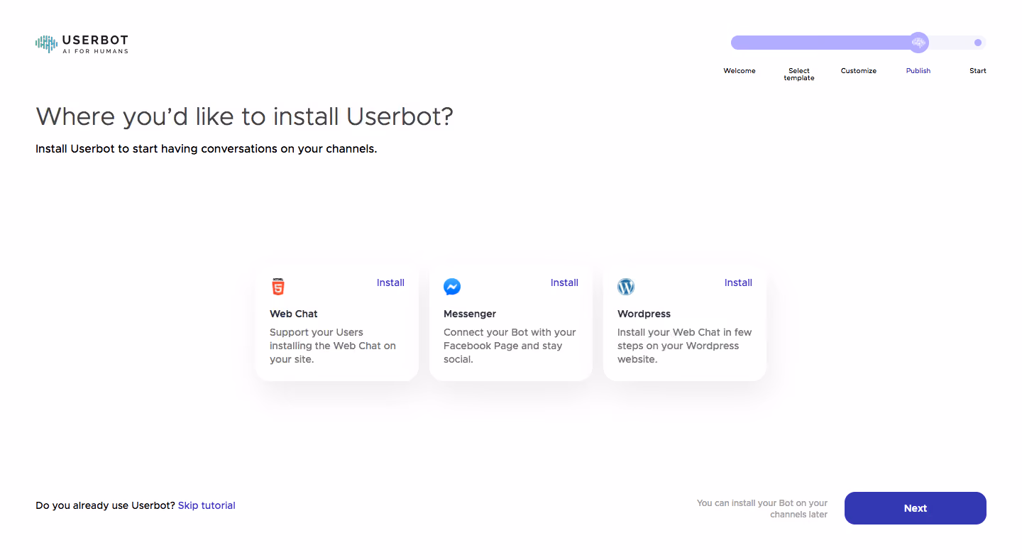 Userbot User Onboarding