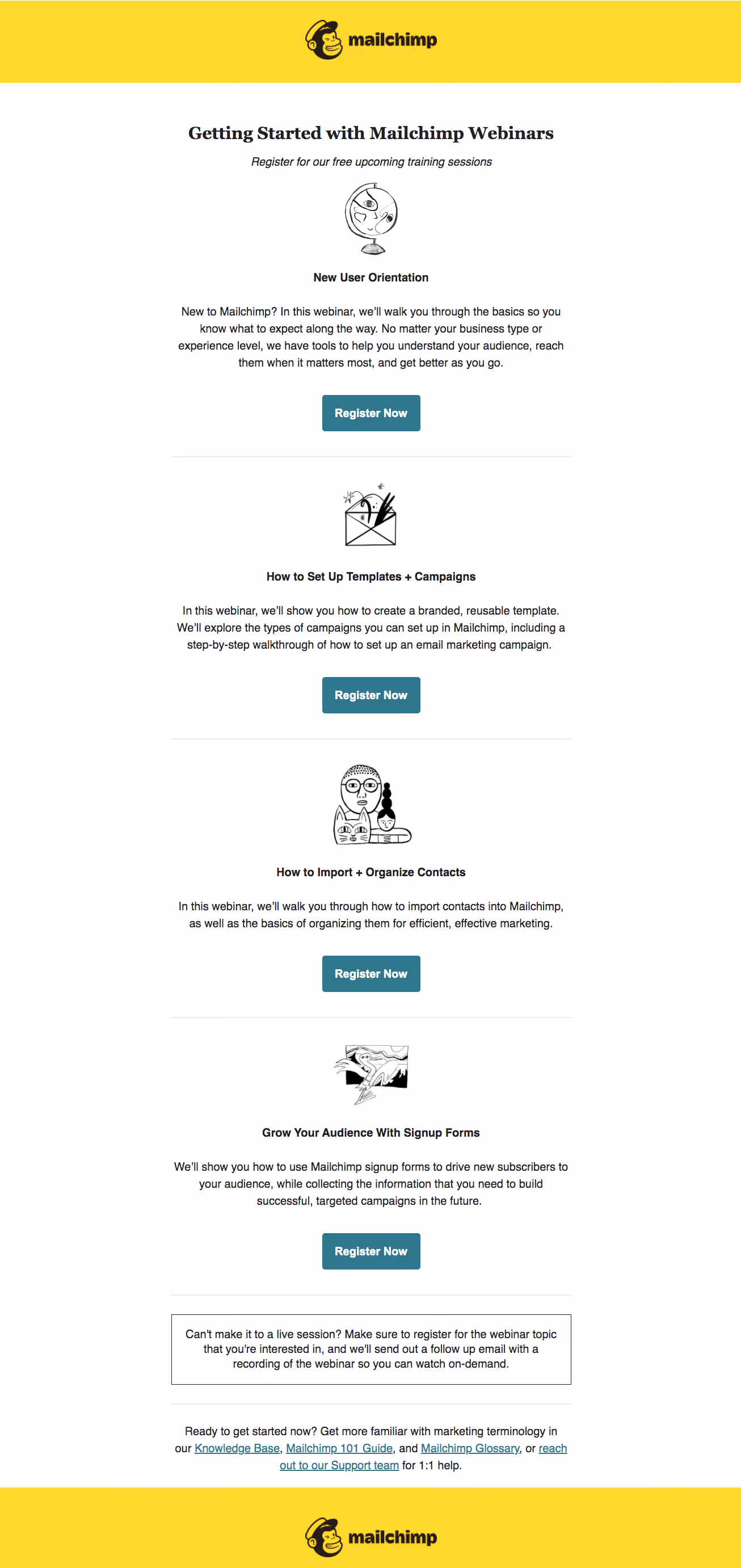 Mailchimp Onboarding Email Flow