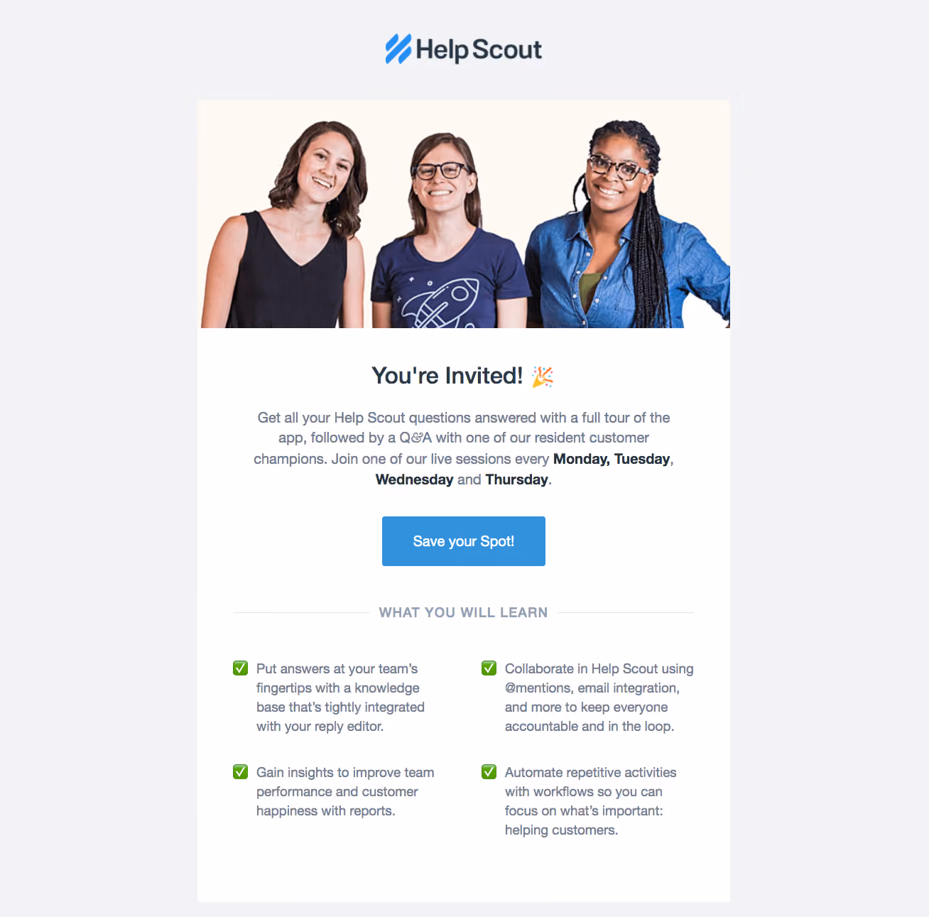 Help Scout Onboarding Emails