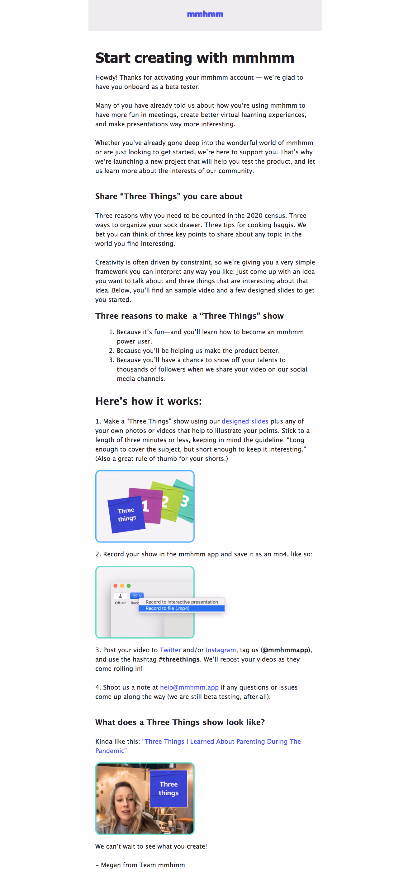 Mmhmm Early Access Emails