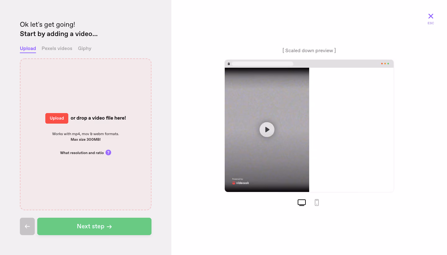 VideoAsk User Onboarding