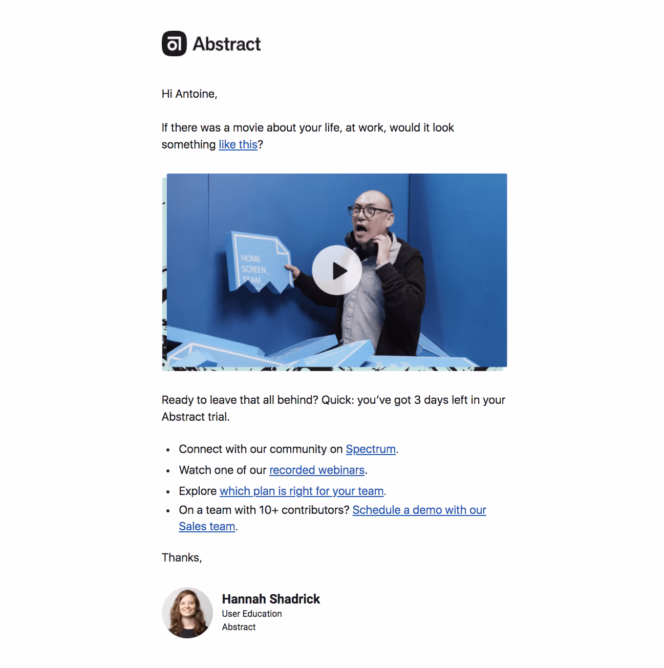 Abstract Onboarding Emails