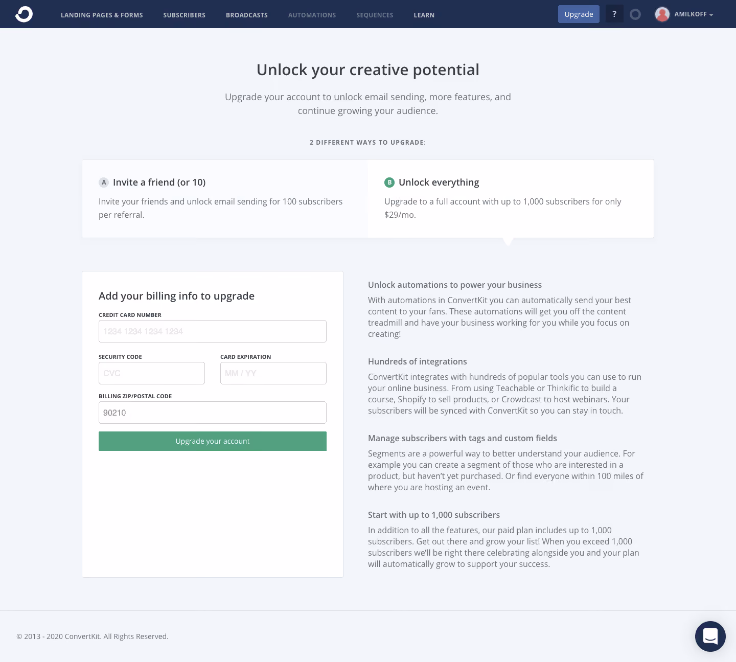 ConvertKit Checkout