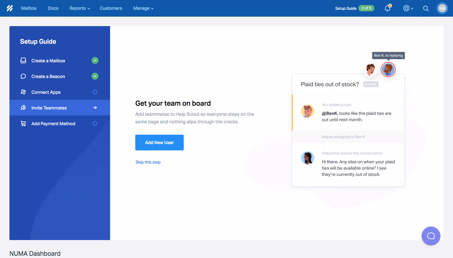 Help Scout User Onboarding