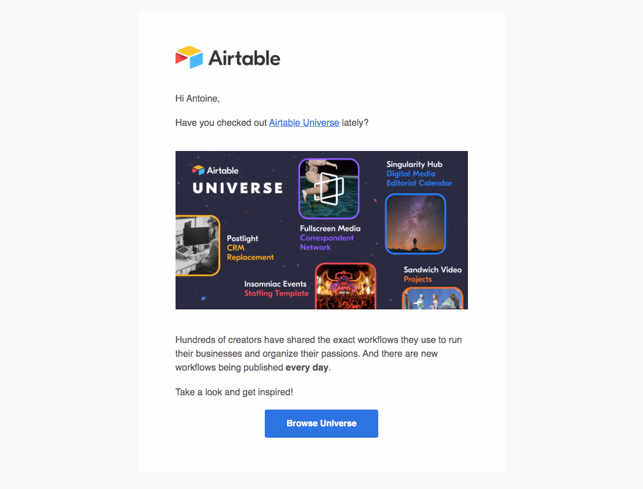Airtable Onboarding Email Flow