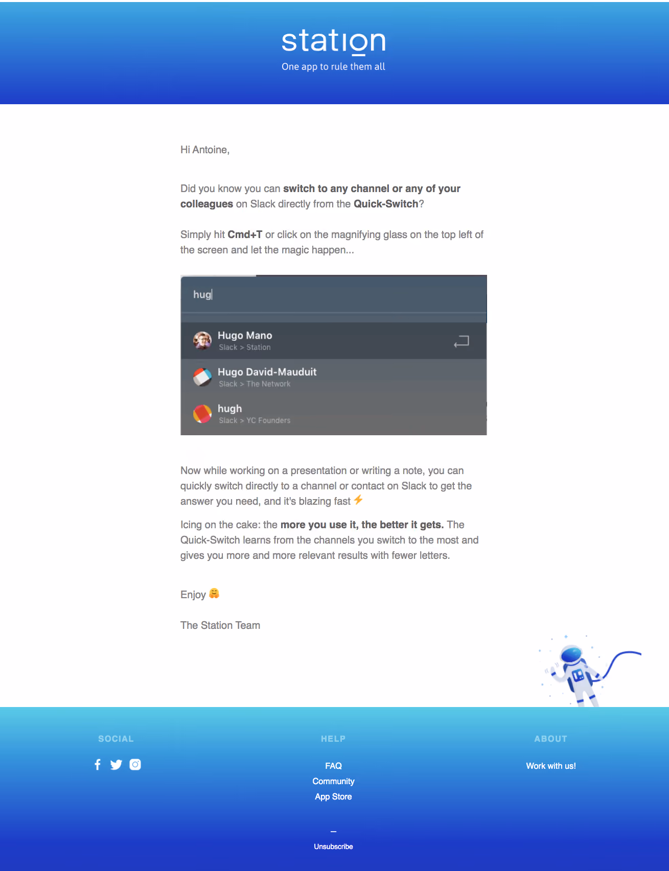 Station Onboarding Emails