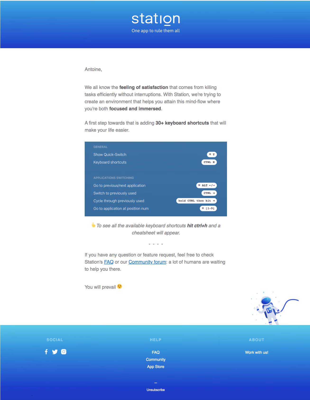Station Onboarding Emails