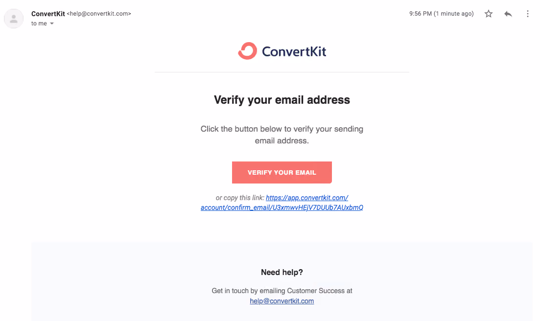 ConvertKit Sign Up Flow