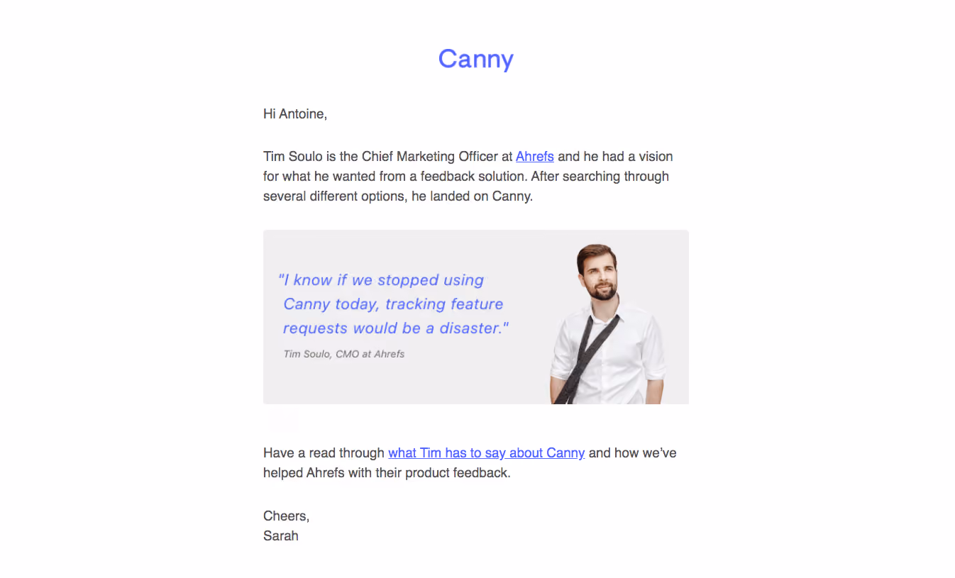 Canny Onboarding Emails
