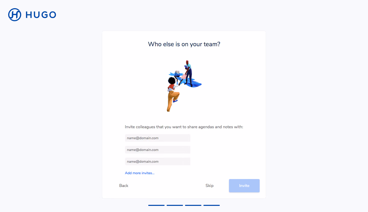Hugo Sign Up Flow