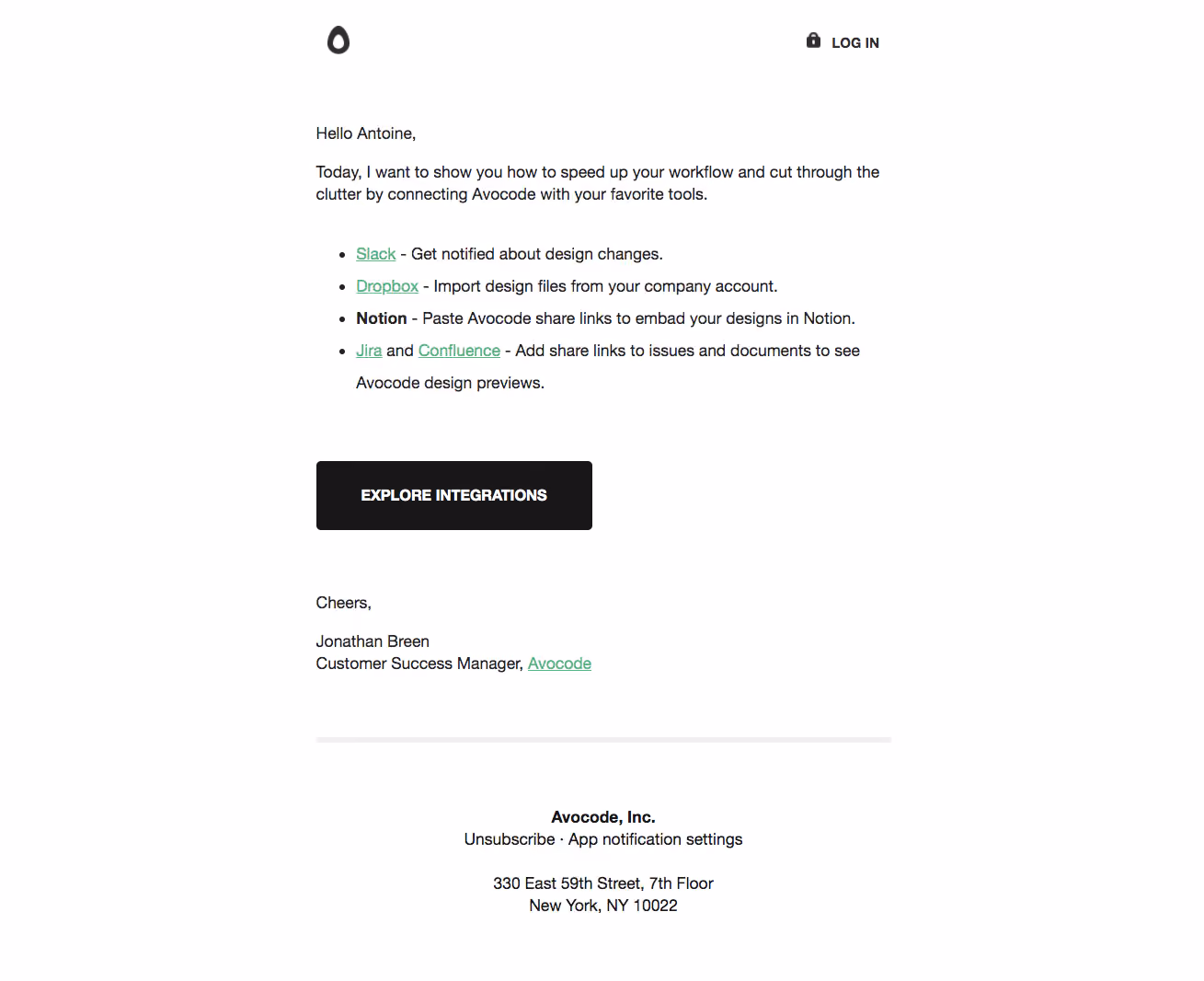Avocode Onboarding Emails