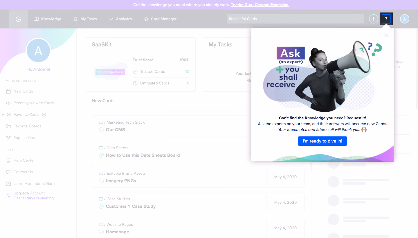 Guru Onboarding