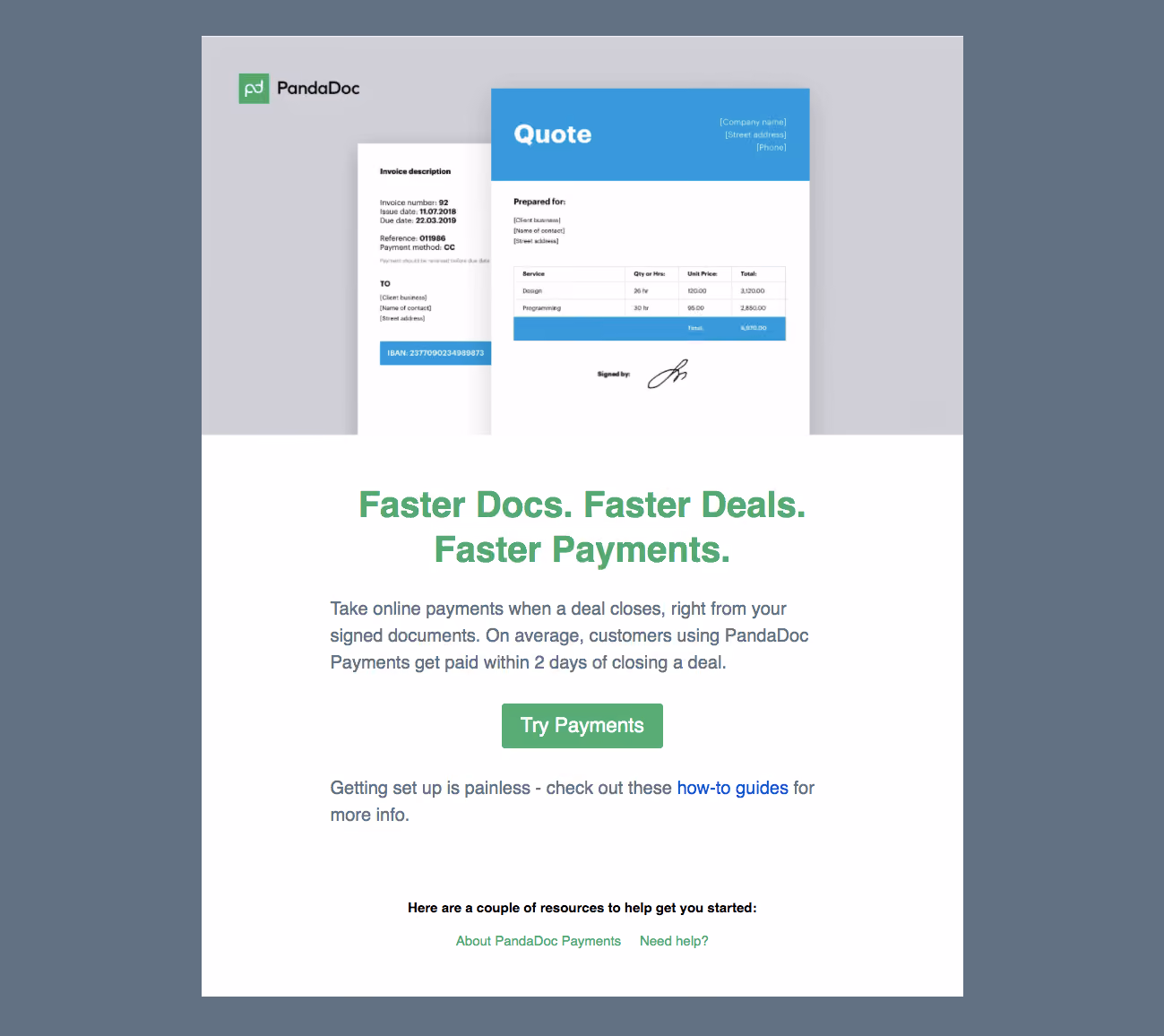 PandaDoc Onboarding Email Flow