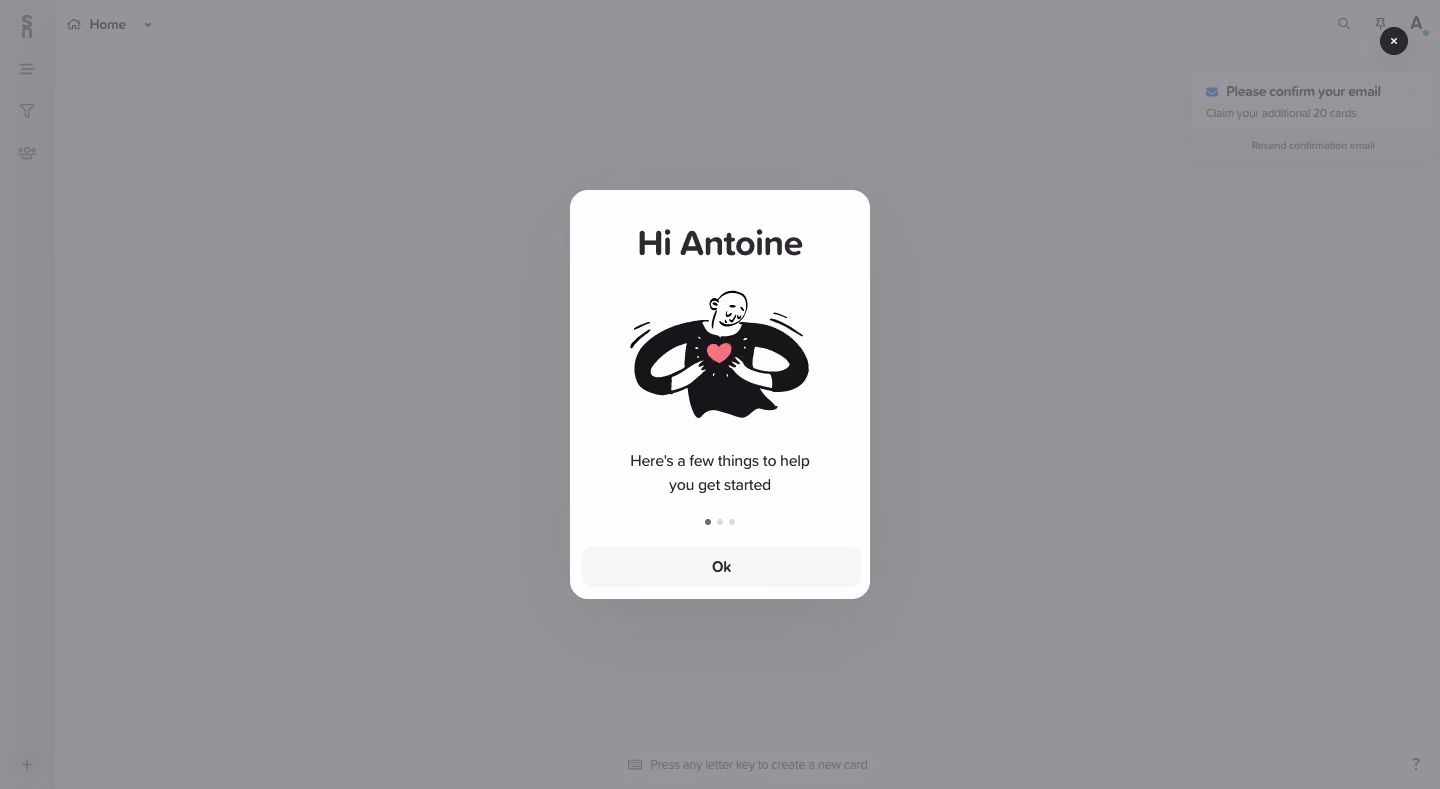 Supernotes Sign Up Flow
