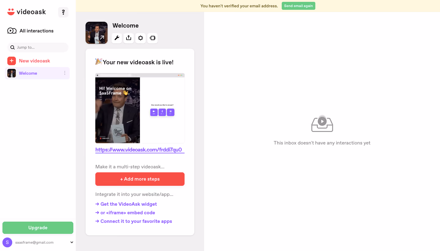VideoAsk User Onboarding
