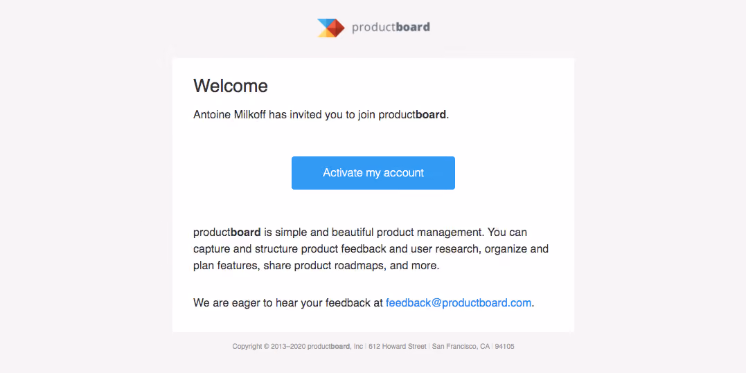 ProductBoard Invite Team Members