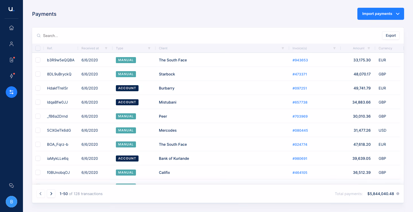 Upflow Dashboard