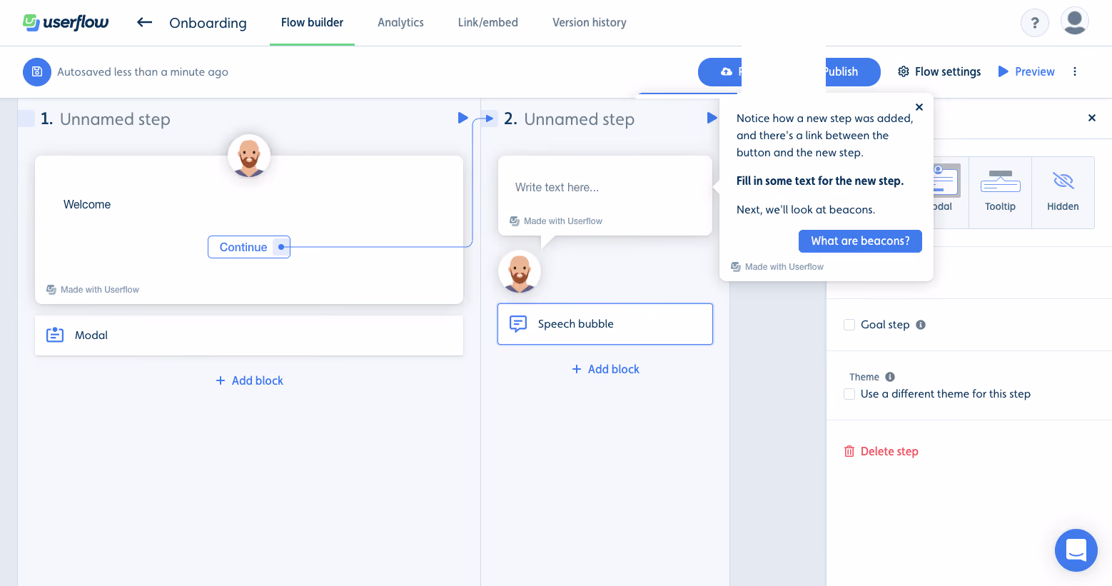Userflow User Onboarding